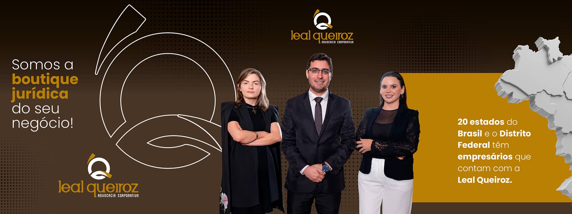 Leal Queiroz: Dra. Andreza Almeida, Dr. Allan Queiroz, Dra. Jéssica Leal